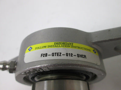 Used Dodge F2B-GTEZ-012-SHCR Mounted Ball Bearing, 2-Bolt Flange, ID: 0.75", SS Body