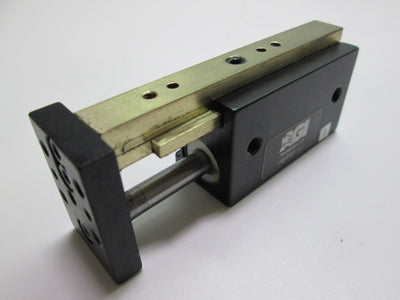 Used AGI AGMS-1-2 Mini Powered Slide Linear Actuator Air Cylinder 1" Stroke 20-120PSI