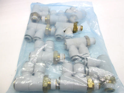 New – Open box Lot of 10 New SMC KQ2VD08-02S Pneumatic Double Universal Elbow Air Fittings 8mm