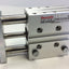 New – Open box Rexroth 0822061007 Dual Guided Pneumatic Air Cylinder 16 mm Bore 25mm Stroke