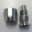 Used ReSeal RE050S-TC Sanitary Stainless Steel Coupling 0.50" ID Tubing Fitting