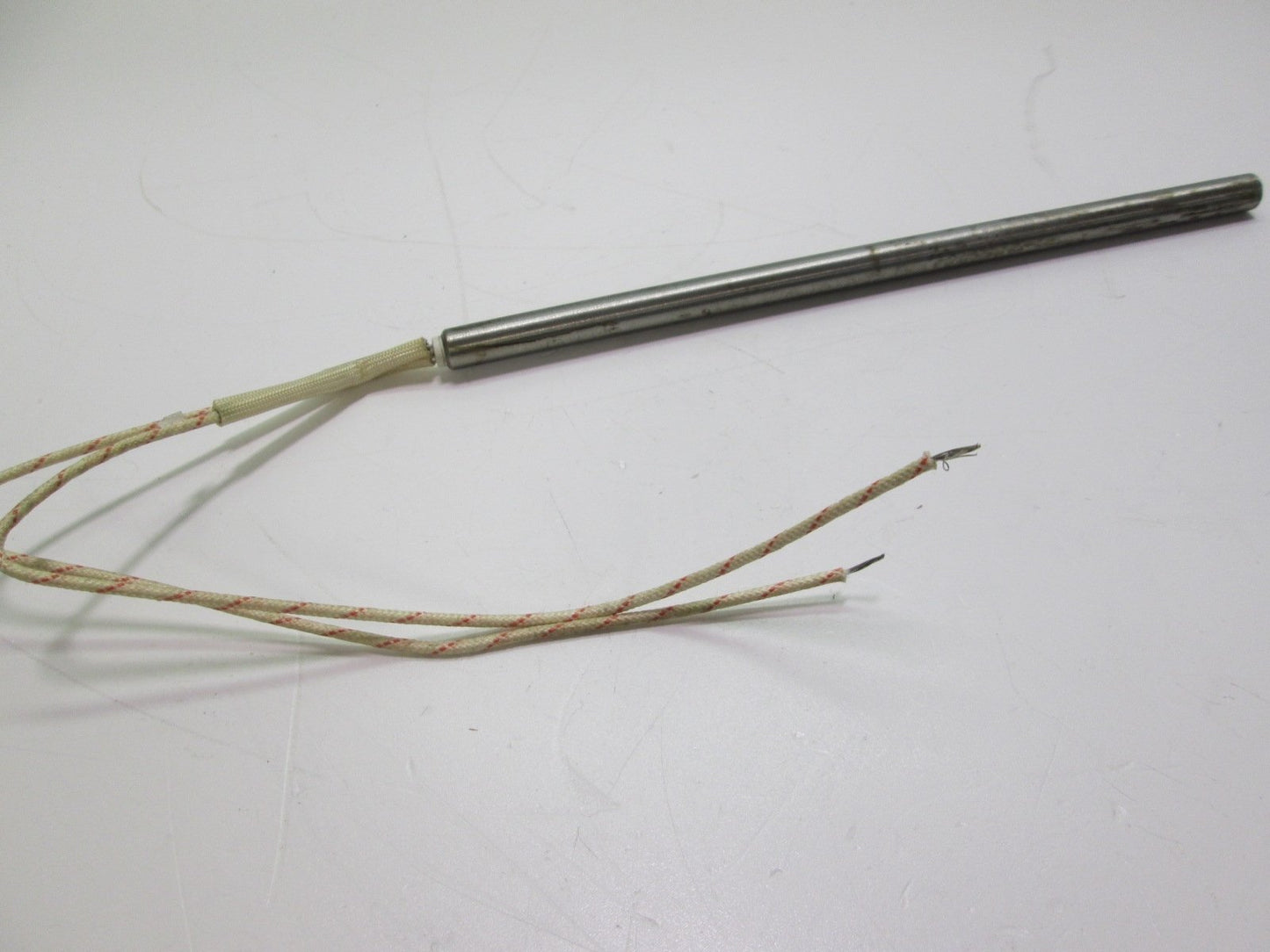 Used Tempco HDC00383 8" Swaged Stainless Steel Cartridge Heater 240VAC AC 300 Watt