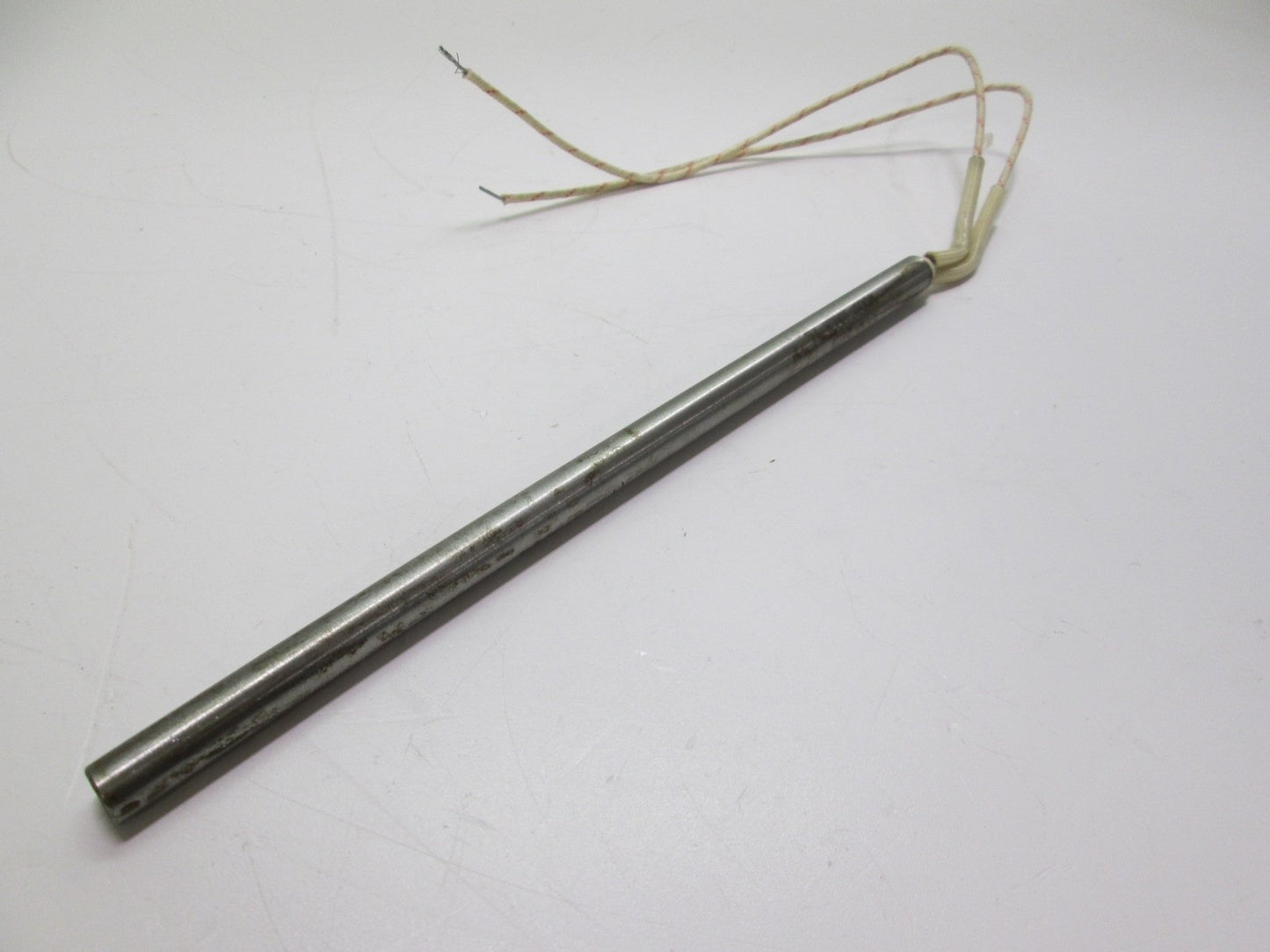 Used Tempco HDC00383 8" Swaged Stainless Steel Cartridge Heater 240VAC AC 300 Watt