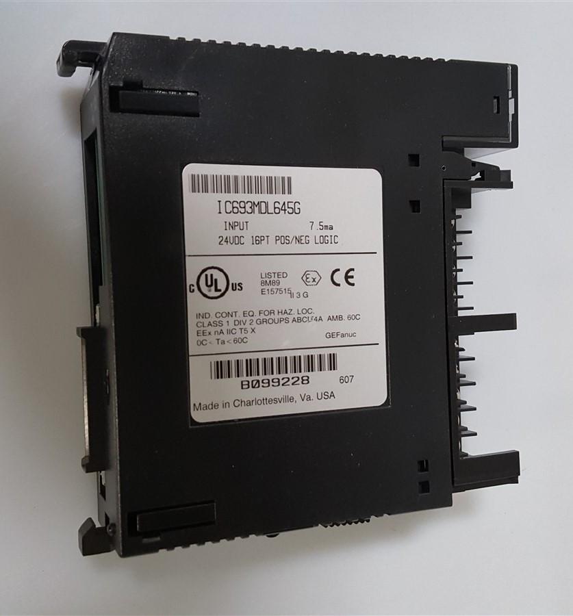 Used GE Fanuc IC693MDL645G Input Module 24VDC 16-Point POS/NEG *No Cover*
