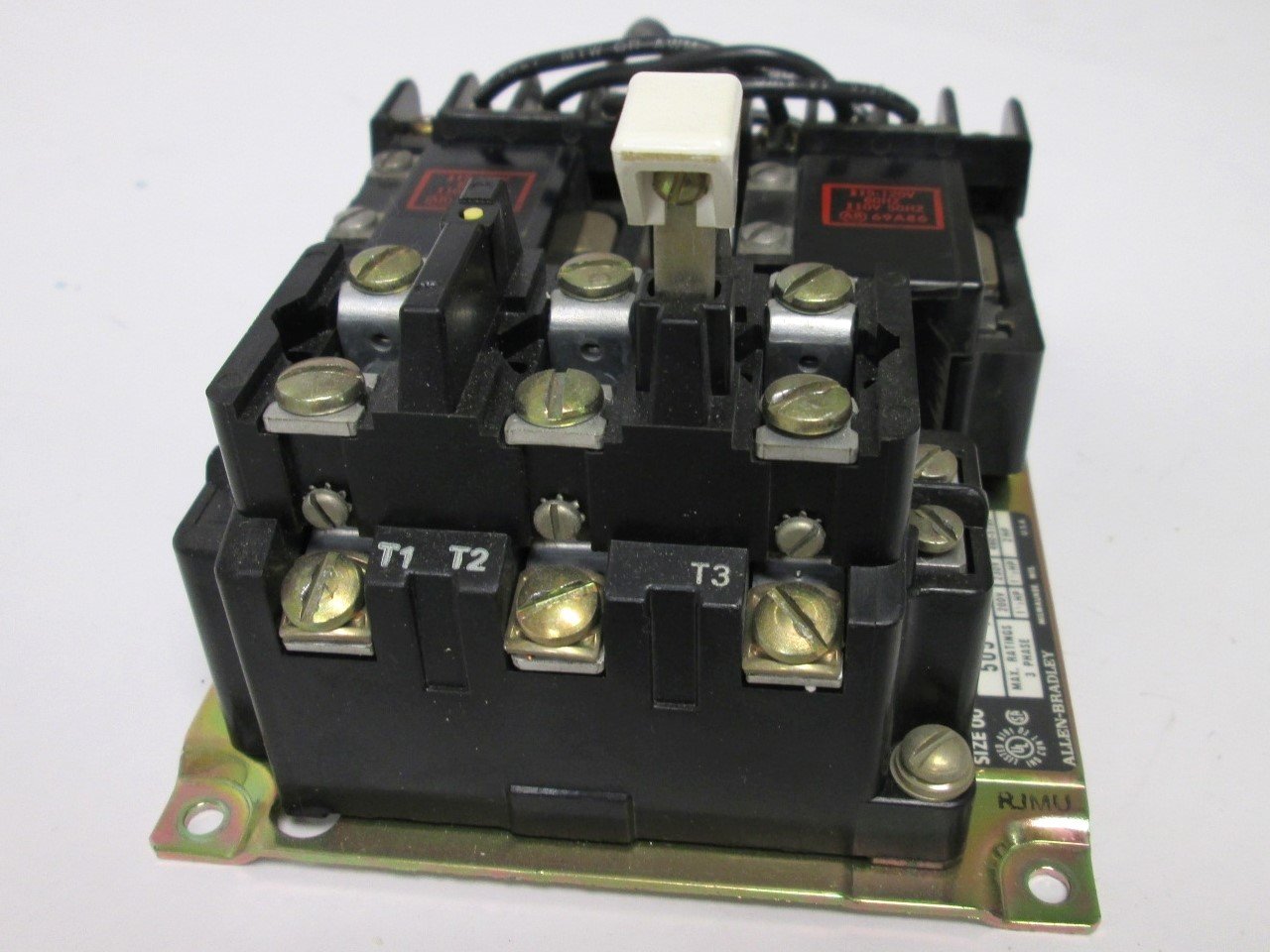 Used Allen Bradley 505-TOD Reversing Motor Starter Contactor, 120VAC Coil, 3-Pole