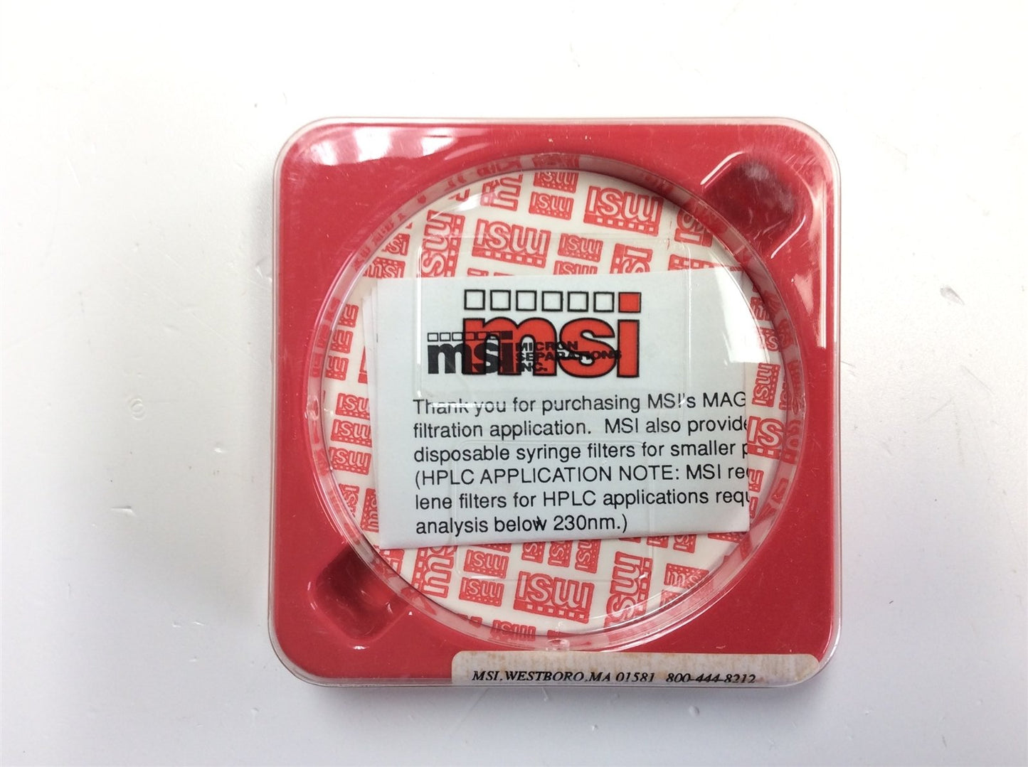 New – Open box Pack of 25 MSI Micron Separations Inc. R12SP09025 1.2 Micron 90 mm Nylon Filters