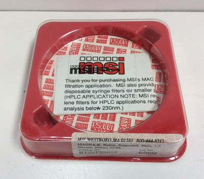 New – Open box Pack of 25 MSI Micron Separations Inc. R12SP09025 1.2 Micron 90 mm Nylon Filters