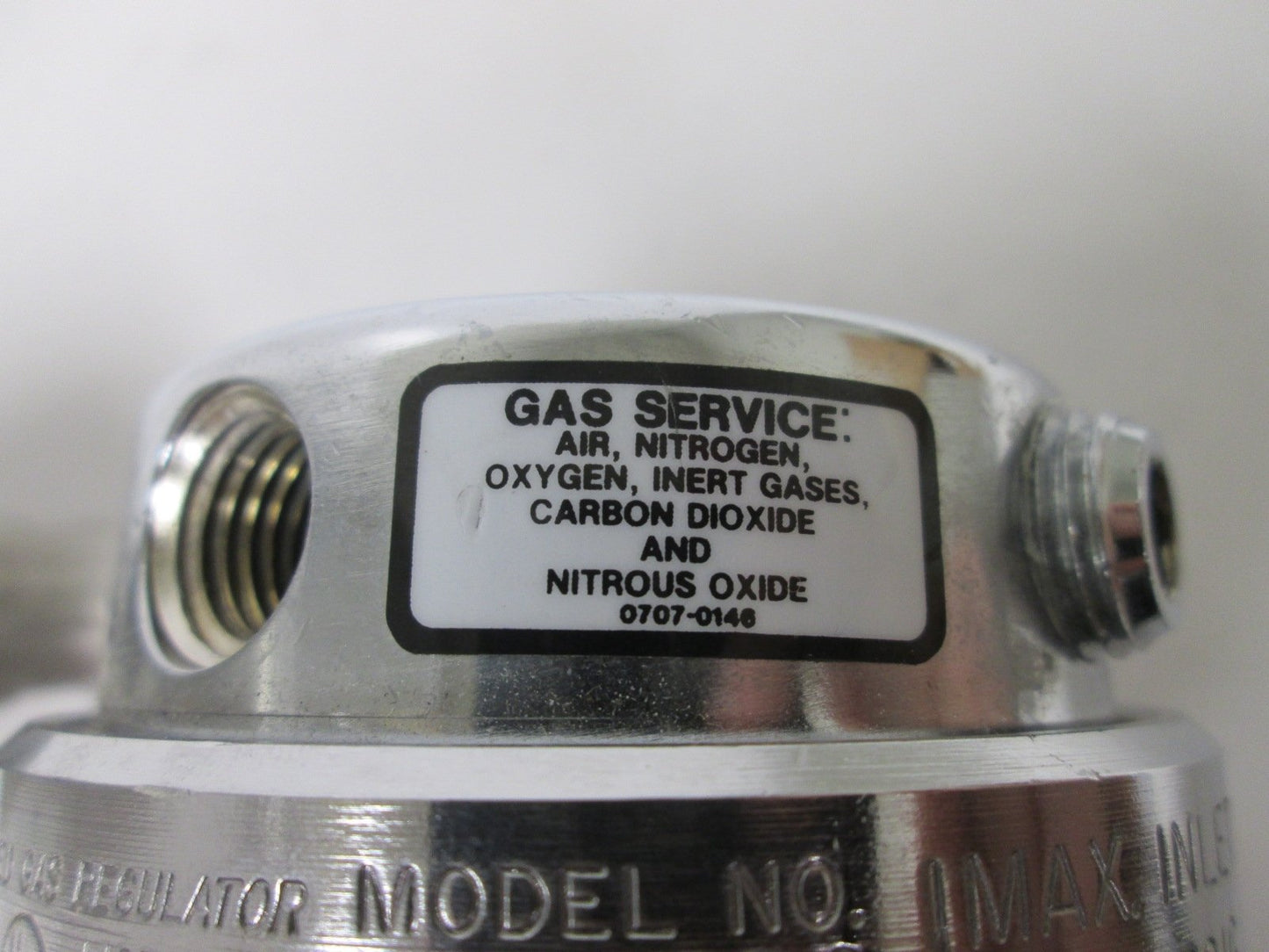 Used OSC HPL270C High Purity Compressed Gas Regulator, Max Inlet Pressure 350psig