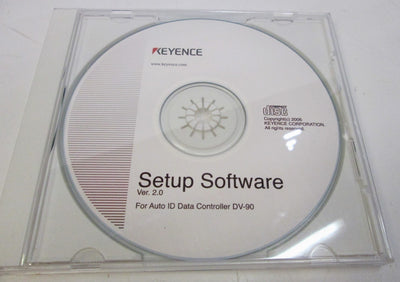 Used Keyence DV-90 AutoID Data Controller Setup Software Ver. 2.0 CD Disk