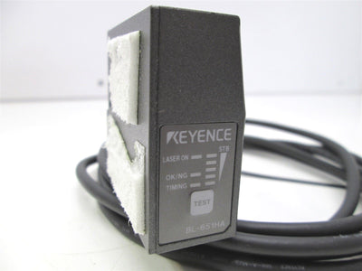 Used Keyence BL-651HA Compact Digital Laser High-Resolution Barcode Reader *Cracked*