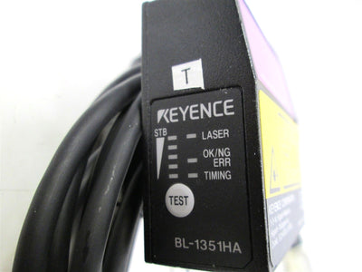 Used Keyence BL-1351HA Compact Digital Laser High-Resolution Barcode Reader Scanner