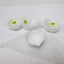 Used Lot of 4 Porcelain Evaporating Basins, Capacity: 70mL 2.36 oz, Diameter: 75mm