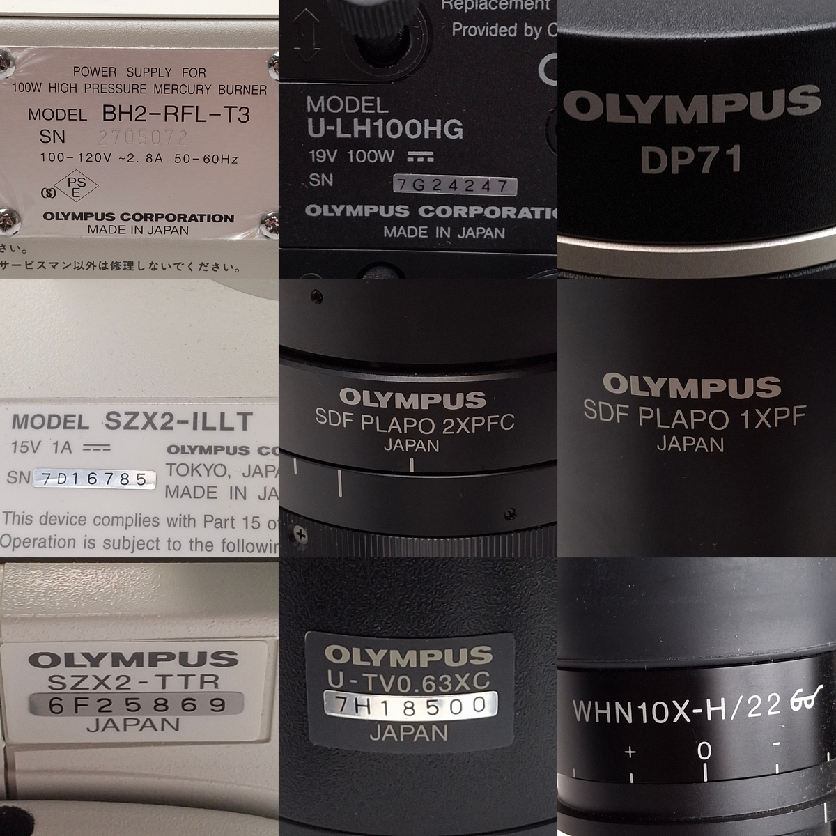 Used Olympus SZX16 Trinocular Fluorescence Microscope w/ Camera & Illuminated Stand