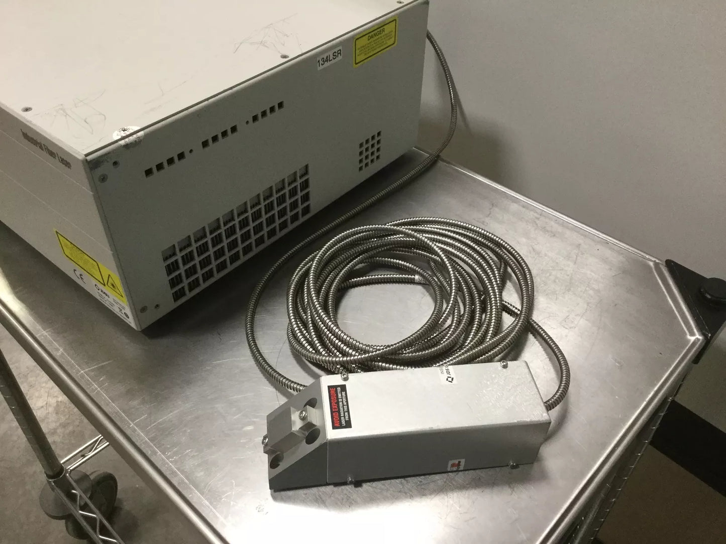 Used JDSU 21047476 IFM15 Fiber Optic Diode Laser System 1110nm 15W 7.3mm Beam 120VAC