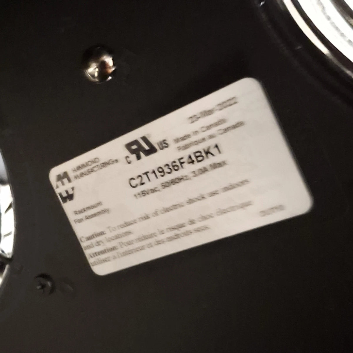 New – Open box Hammond Manufacturing C2F195636BK1 Electrical Cabinet Assembly Black 32U, 1500lb